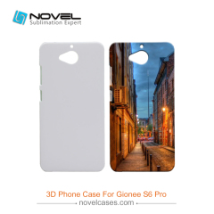 For Gionee S6 Pro Custom Sublimation 3D Blank Plastic Phone Cover