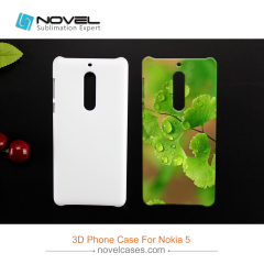 For Nokia 5 Sublimation 3D Blank Plastic Mobile Phone Cover