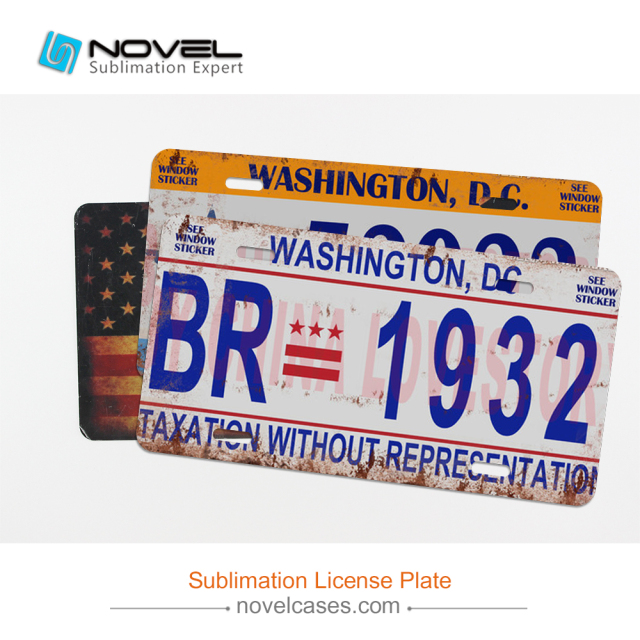 New Sublimation Blank Custom Car Aluminum License Plate