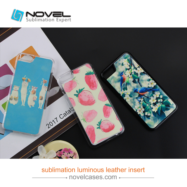 New!!!Sublimation Luminous Leather Insert For iPhone/Sam Popular Models