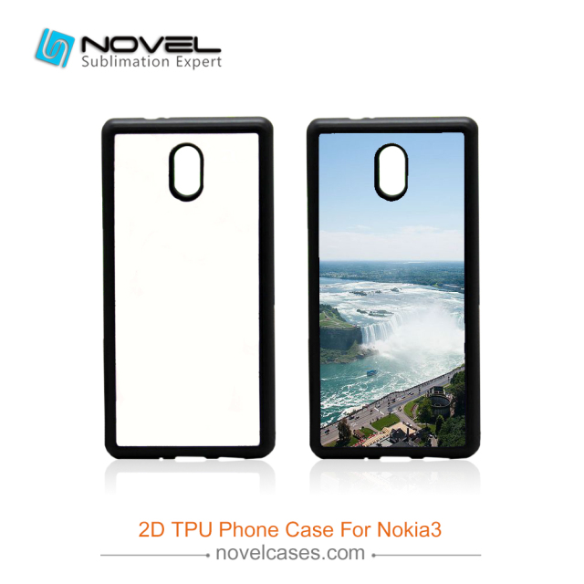 Sublimation Phone Case Blanks For Nokia 3,2D Rubber TPU Cell Phone Case