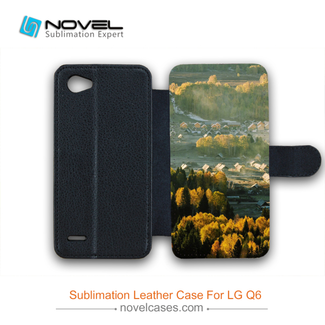 Sublimation Blank PU Leather Mobile Phone Wallet For LG Q6