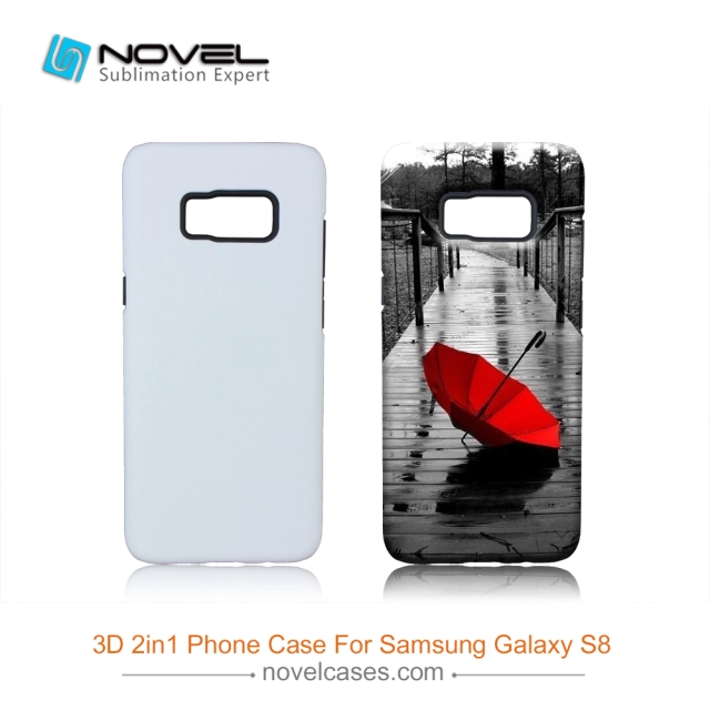 New Style Blank 3D 2IN1 Case For Galaxy S7 Edge/S8+/S9+/ Note 7 Sublimation Dural Case TPU Inner Plastic Outer