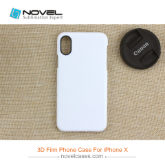 New Sublimation 3D Film All Area Printed Case For iPhone X
