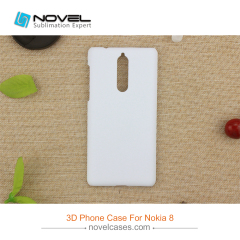 For Nokia 8 Sublimation 3D Blank Plastic Phone Case Cover