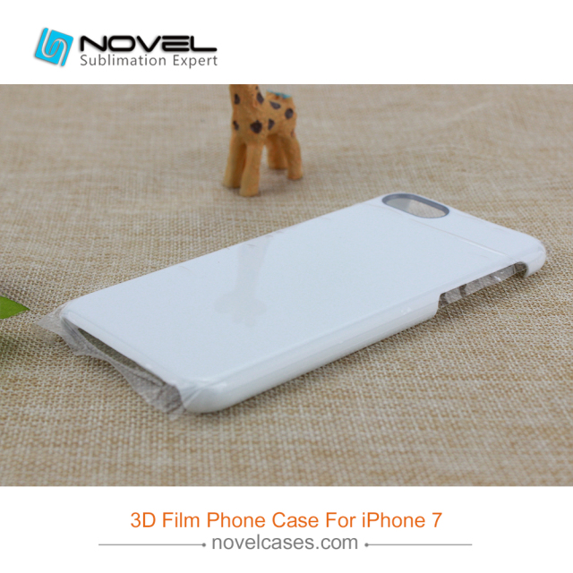 For iPhone 6/7/8,6+7+/8+ Sublimation 3D Film Phone Case With Black Camera Hole