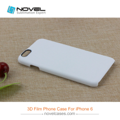 For iPhone 6/7/8,6+7+/8+ Sublimation 3D Film Phone Case With Black Camera Hole