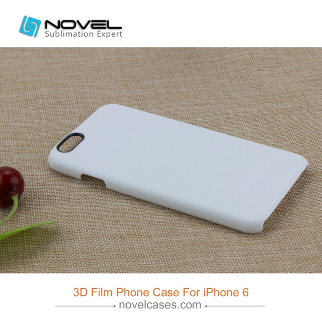 For iPhone 6/7/8,6+7+/8+ Sublimation 3D Film Phone Case With Black Camera Hole