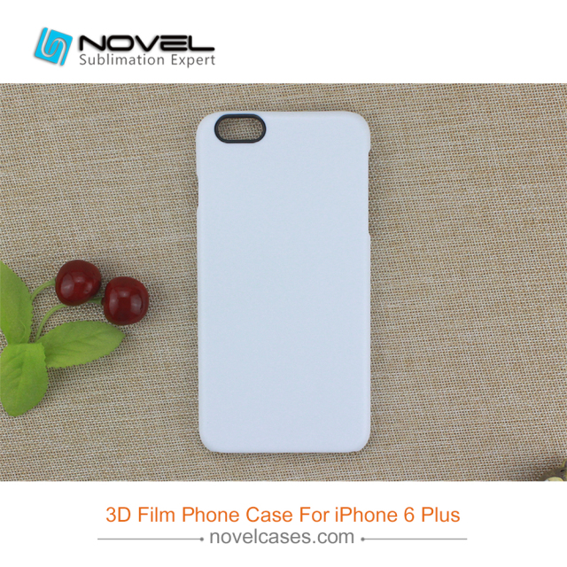 For iPhone 6/7/8,6+7+/8+ Sublimation 3D Film Phone Case With Black Camera Hole