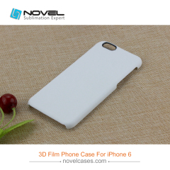 For iPhone 6/7/8,6+7+/8+ Sublimation 3D Film Phone Case With Black Camera Hole