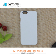 For iPhone 6/7/8,6+7+/8+ Sublimation 3D Film Phone Case With Black Camera Hole