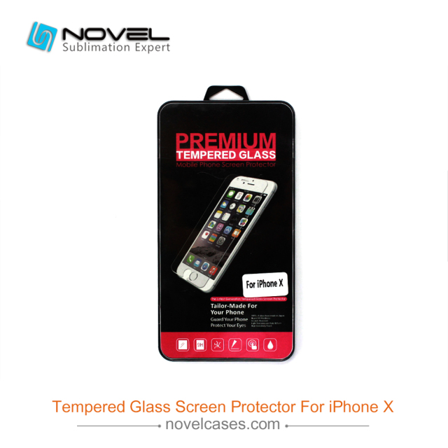 New Product For iPhone X Mobile Phone Explosion Proof Screen Protector With Gift Package