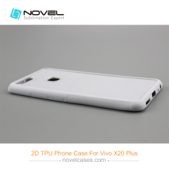For Vivo X20 Plus 2D Custom Sublimation Blank TPU Rubber Phone Shell