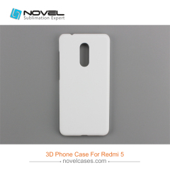 For Xiaomi Redmi 5 DIY White Blank Sublimation 3D PC Mobile Phone Shell