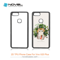 For Vivo X20 Plus 2D Custom Sublimation Blank TPU Rubber Phone Shell