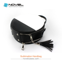 Popular Sublimation Blank Round Cosmetic Bag with Belt