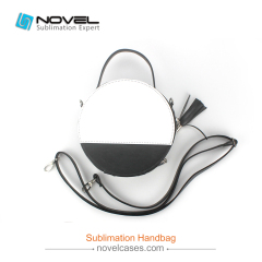 Popular Sublimation Blank Round Cosmetic Bag with Belt