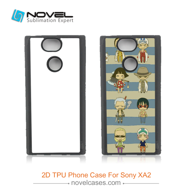 For Sony XA2 New Arrival DIY 2D Sublimation Rubber Smartphone Back Shell