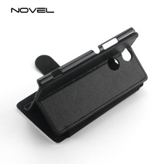 For Sony XA2 DIY Sublimation Blank Phone Wallet Flip Leather Case