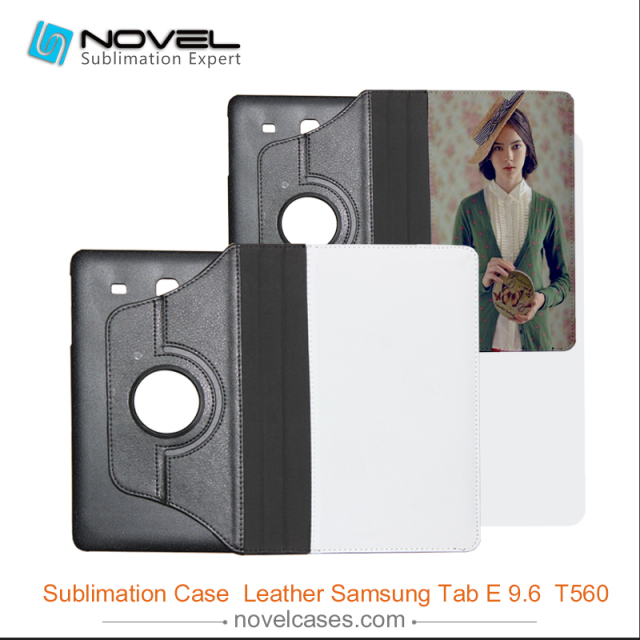 For Galaxy Tab E 9.6&quot; T560 Sublimation Rotate Leather Wallet