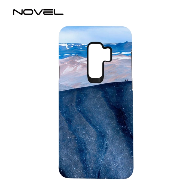 For Galaxy S9 Plus Sublimation Blank 3D 2IN1 Heavy Duty Phone Back Case(Outer Plastic, Inner TPU)