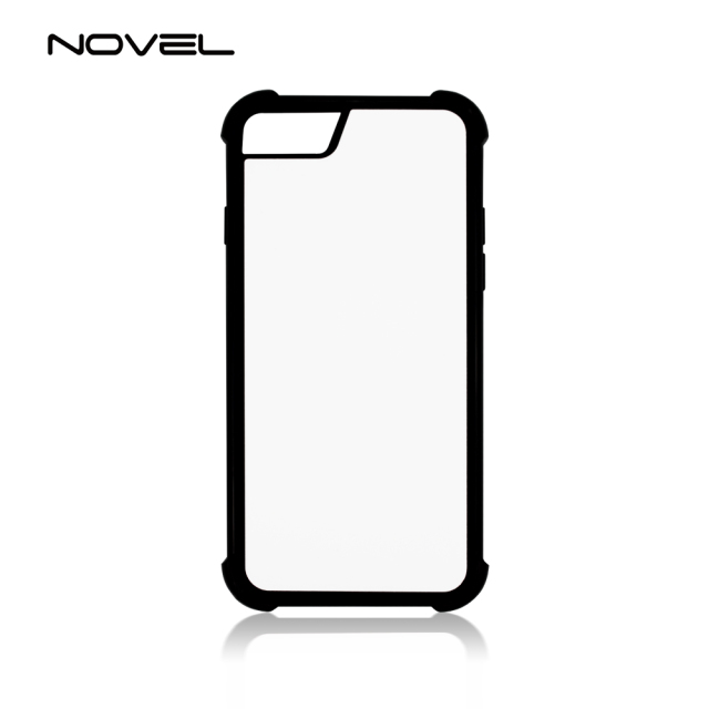 Universal TPU Case For iPhone 6/7/8 Plus Four Corner Anti Crack Sublimation 2D Phone Back Case