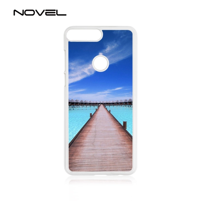 For Huawei Y7 2018 Sublimation 2D Hard Plastic Blank Cell Phone Back Case