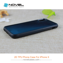New!!! For iPhone XS/iPhone X Custom Sublimation Blank 2D Rubber TPU Phone Case