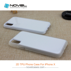 New!!! For iPhone XS/iPhone X Custom Sublimation Blank 2D Rubber TPU Phone Case