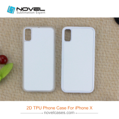 New!!! For iPhone XS/iPhone X Custom Sublimation Blank 2D Rubber TPU Phone Case