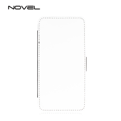 For iPhone XR Custom Sublimation Blank Leather Flip Phone Case