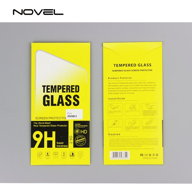 9H Tempered Glass Screen Protector Film For iPhone Series-Crystal Clear