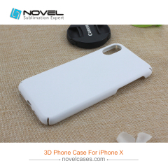 For iPhone X/iPhone XS Full Edge Blank Sublimation 3D Plastic Phone Cover