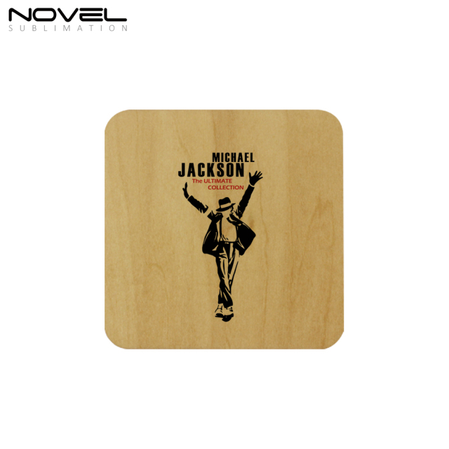 Custom Sublimation Blank Wood  Coaster Square Cup Mat