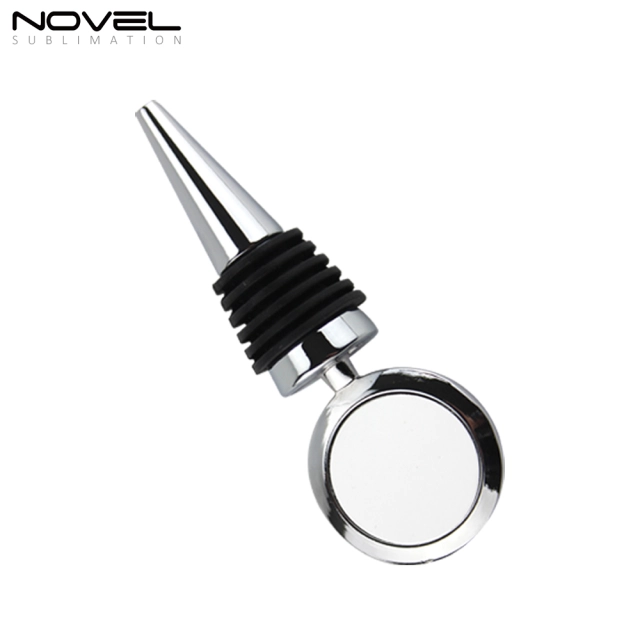 Custom Sublimation Blank Metal Wine Stopper-Round