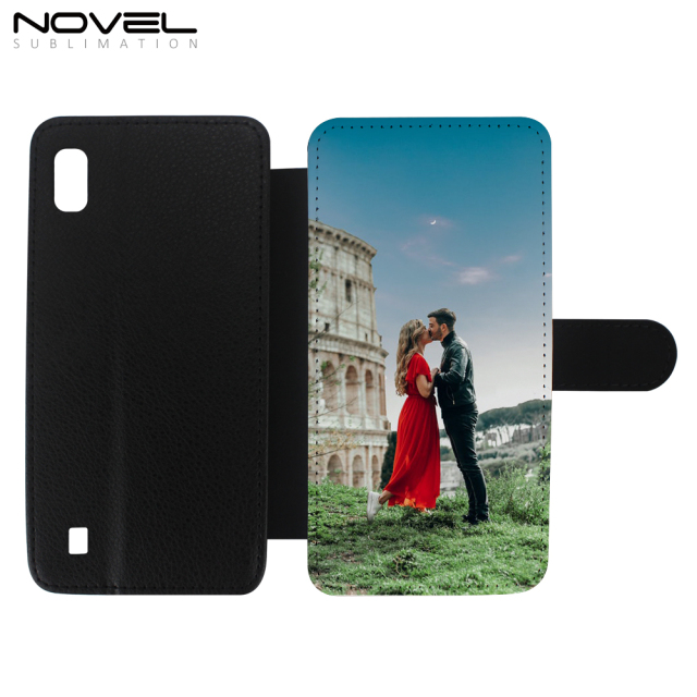 Custom Blank Sublimation PU Leather Flip Phone Case Wallet For Galaxy A10