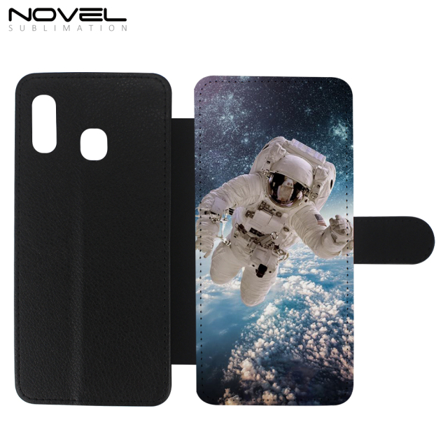 Custom Sublimation Blank PU Leather Flip Phone Case For Galaxy A30