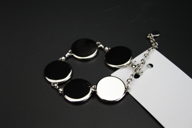 Fashionable Sublimation Blank Bracelet--5pcs Round Shaped
