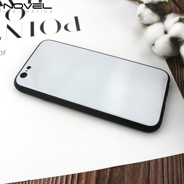 Tempered Glass TPU Case For iPhone 6 Sublimation TPU Phone Case For iPhone 6 Plus
