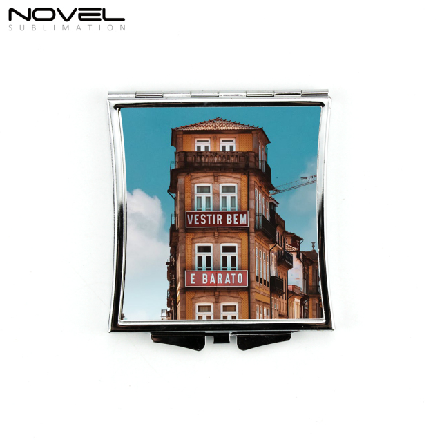 Silver Makeup Mirror Sublimation Pocket Mirror