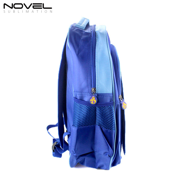 Blank Sublimation Kids School Backpack- Blue
