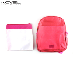 Sublimation Kid Backpack Polyester School Bag-Rose