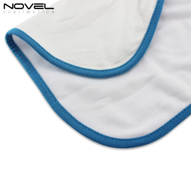 Blank Sublimation Baby Bibs With Velcro Fastening-Polyester Terry Cloth