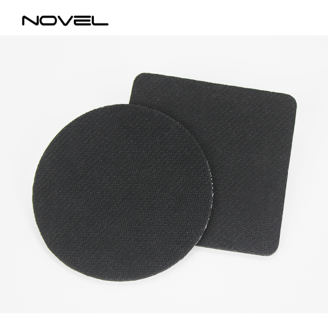 Custom Blank Sublimation Silicone Rubber Coaster- Round