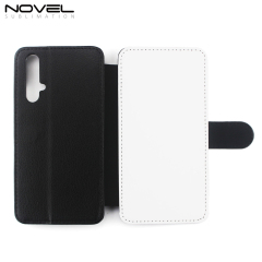DIY Blank Sublimation PU Flip Phone Wallet Case For Honor 20