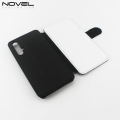 DIY Blank Sublimation PU Flip Phone Wallet Case For Honor 20