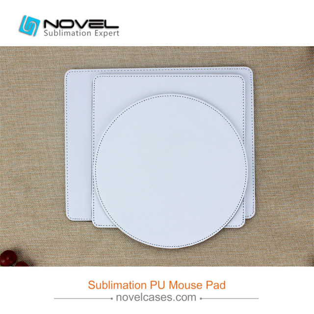 PU Leather Mouse Pad Sublimation Blank Mouse Mat-Square