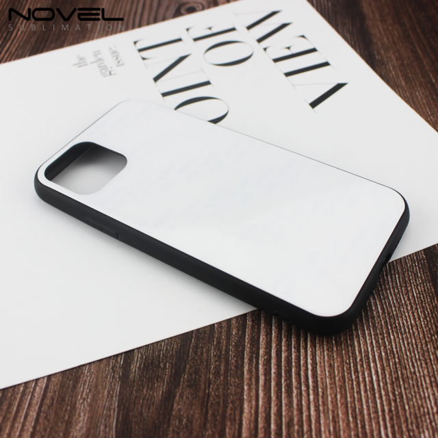 New Popular Sublimation TPU Glass Case For iPhone 11 With Wireless Charging Glass Insert