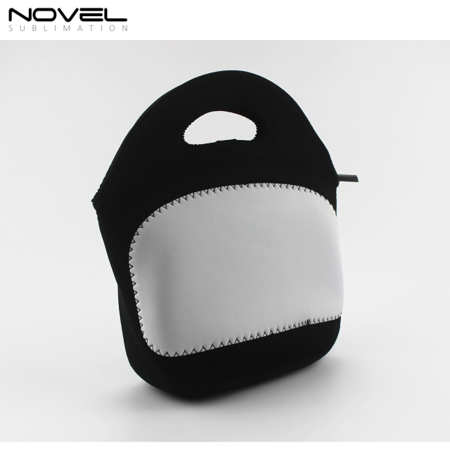 Custom Black Sublimation Blank Cooler Lunch Bag