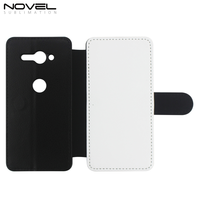 PU Flip Cell Phone Wallet For Sony XZ2 Compact/ Mini